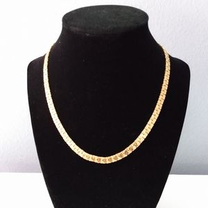 Vintage Flat Book Chain Choker